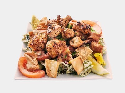 Chicken fattoush salad