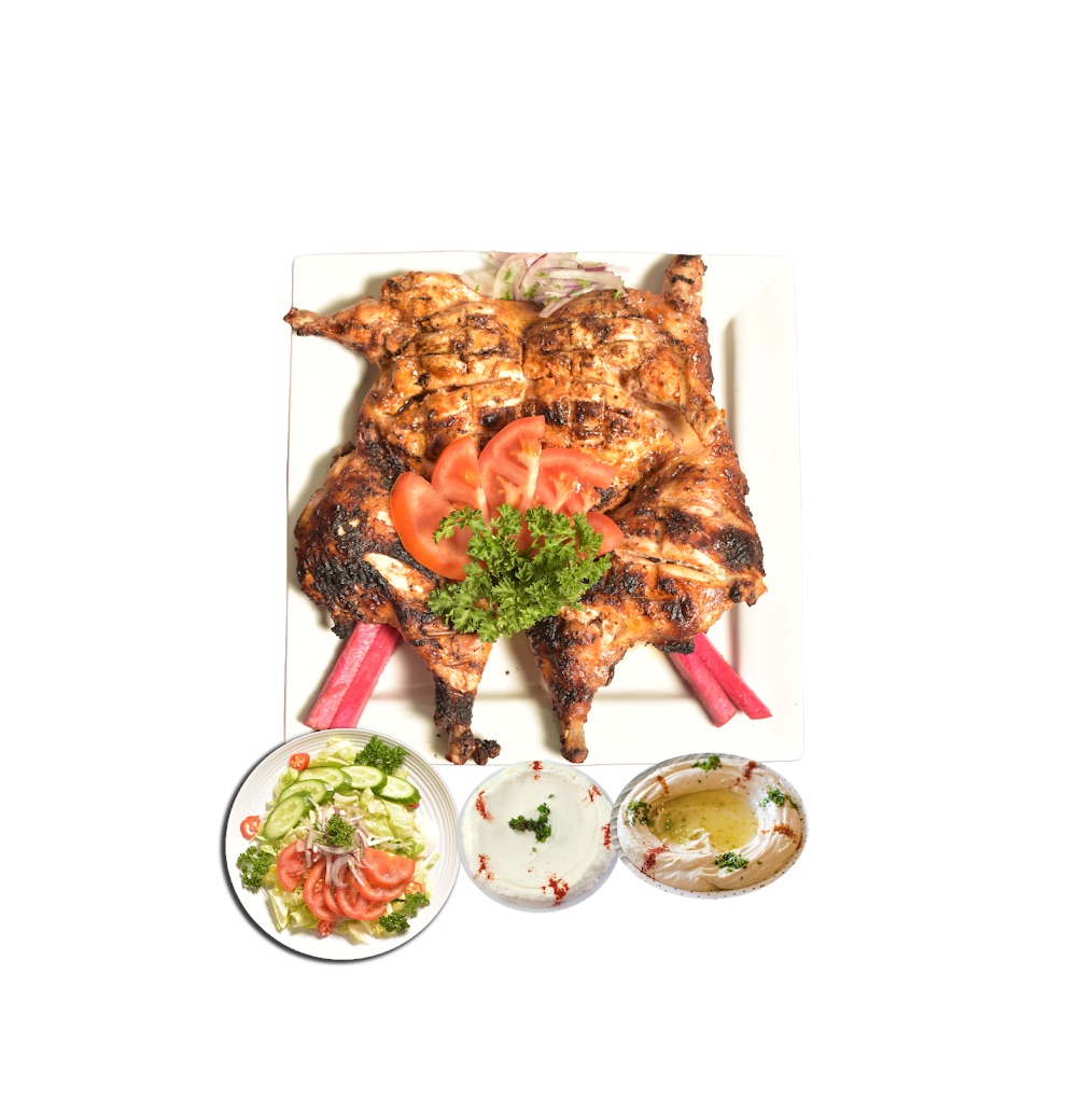 Poulet entier grillé au charbon